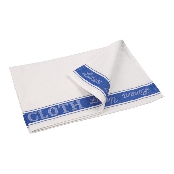 Glasdoek blauw halflinnen | 762(b)x508(d)mm