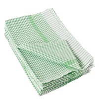 Vogue Theedoek wonderdry polyester/katoen groen | 10 stuks | 508(b)x762(d)mm 