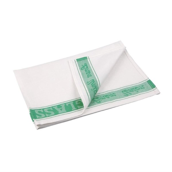Glasdoek halflinnen groen | 762(b)x508(d)mm