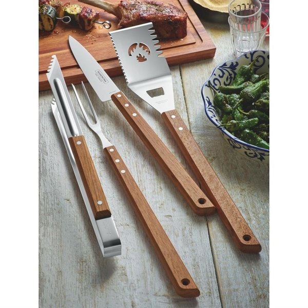 Churrasco Barbecuetang | RVS/Hout | 370mm