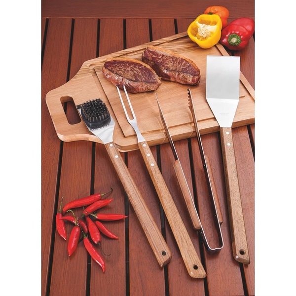 Churrasco Barbecuetang | RVS/Hout | 370mm