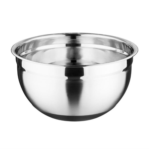 Beslagkom met siliconen bodem RVS 5L | 260(Ø)x134(h)mm