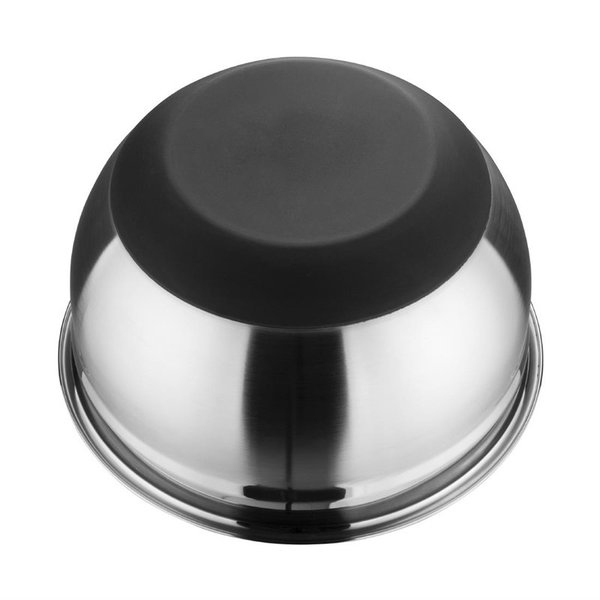 Beslagkom met siliconen bodem RVS 5L | 260(Ø)x134(h)mm