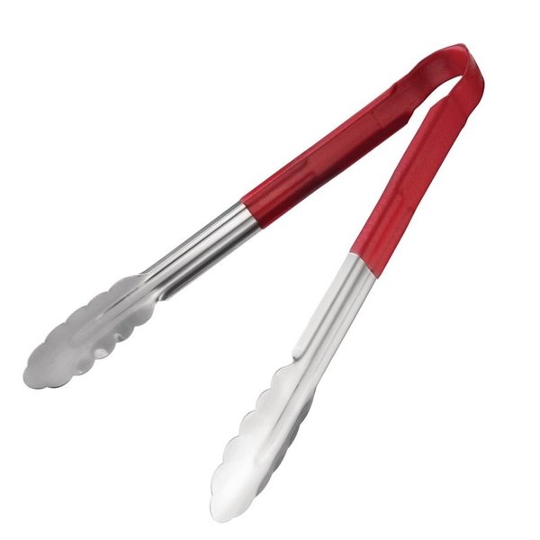 Serveertang RVS rood | 30(l)cm