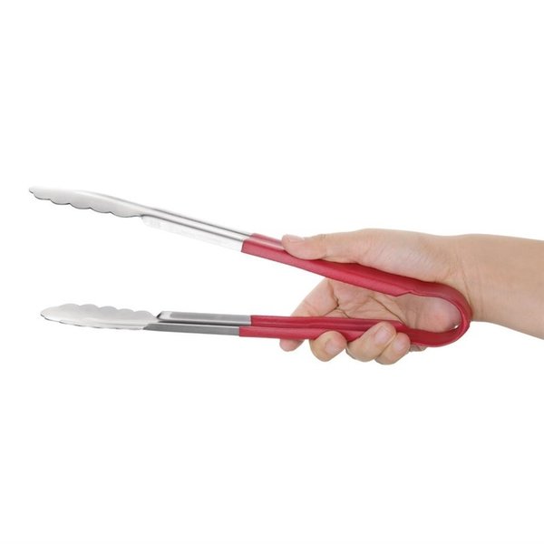 Serveertang RVS rood | 30(l)cm