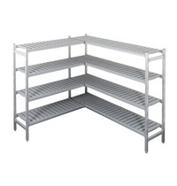 CombiSteel Rekwerk L-vorm | Voor COM-7489.1020 | 4 Niveaus | 1235/1795x450x1700(h)mm 