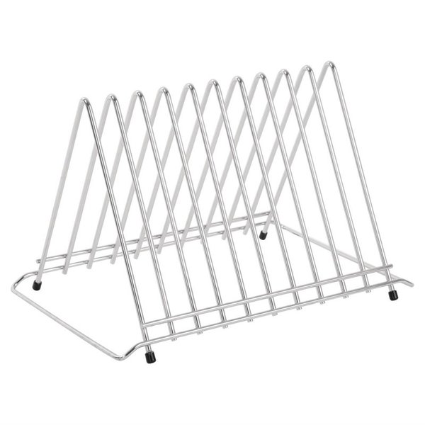 Snijplankenrek RVS | 10x max 30mm dik| 300x420x270(h)mm