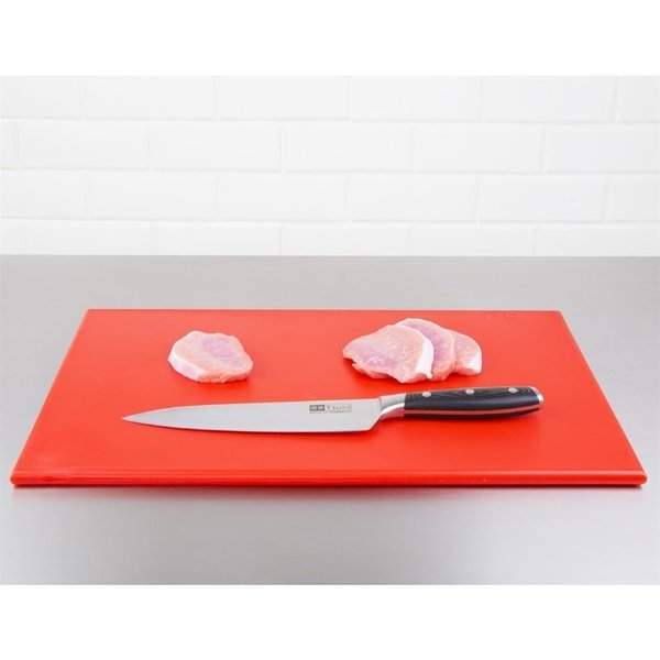 Snijplank | HDPE | Rood | Antibacterieel | 455x305x12(h)mm