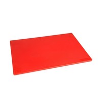 Hygiplas Snijplank LDPE antibacterieel rood | Rauw vlees | 450x300x10(h)mm