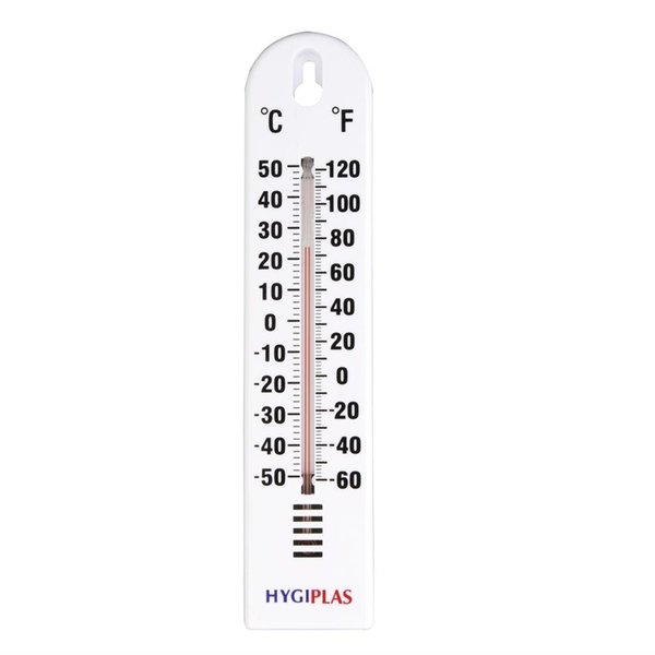 Muurthermometer kunststof | -40°C tot +50°C | 6x1,5x27(h)cm