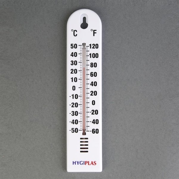 Muurthermometer kunststof | -40°C tot +50°C | 6x1,5x27(h)cm