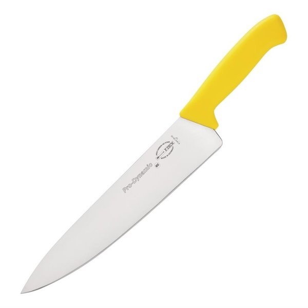 Koksmes | PRO DYNAMIC | RVS | Geel (Gevogelte) | HACCP | Lengte 480mm