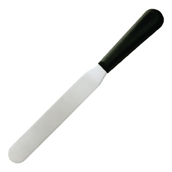 Paletmes recht RVS zwart | 20,5(l)cm