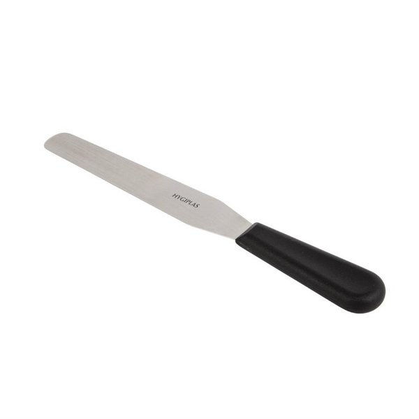 Paletmes recht RVS zwart | 20,5(l)cm