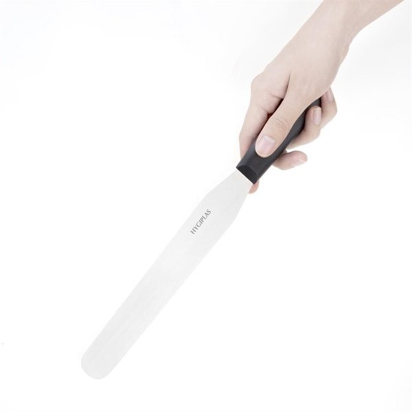 Paletmes Recht RVS zwart | 25,5(l)cm