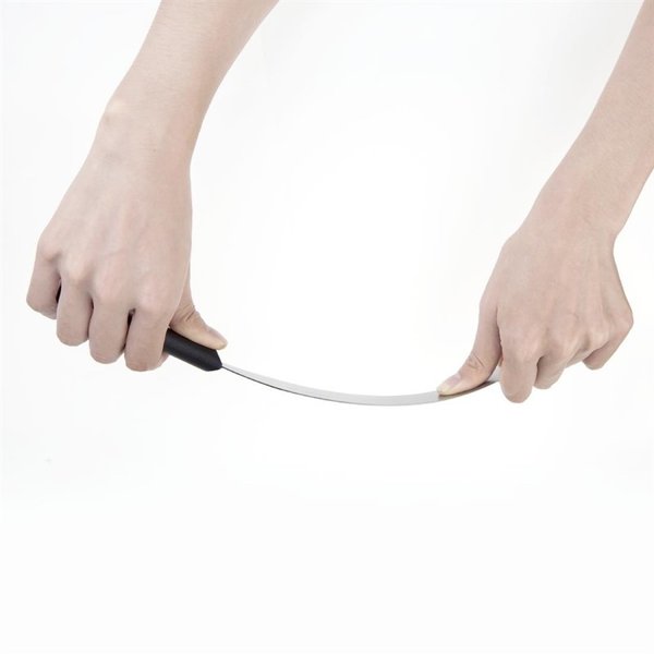 Paletmes Recht RVS zwart | 25,5(l)cm
