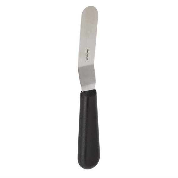 Paletmes gebogen RVS zwart | 10(l)cm