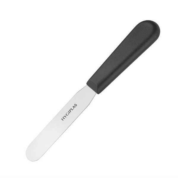 Paletmes recht RVS zwart | 10(l)cm