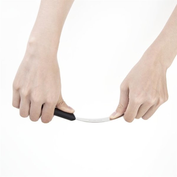 Paletmes recht RVS zwart | 10(l)cm