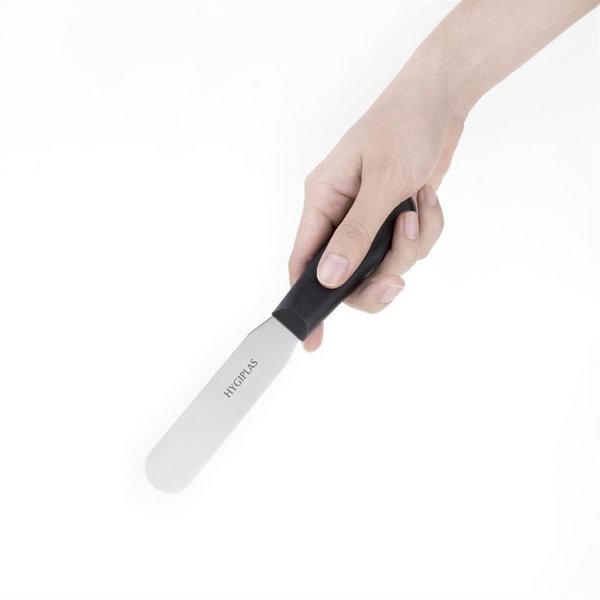 Paletmes recht RVS zwart | 10(l)cm