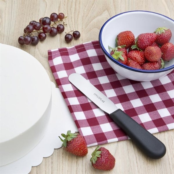 Paletmes recht RVS zwart | 10(l)cm