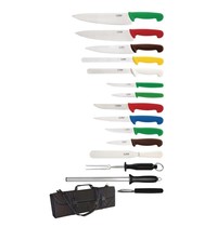 Hygiplas Messenset | RVS | Div. Kleuren | 15 Stuks | Incl. Foudraal 