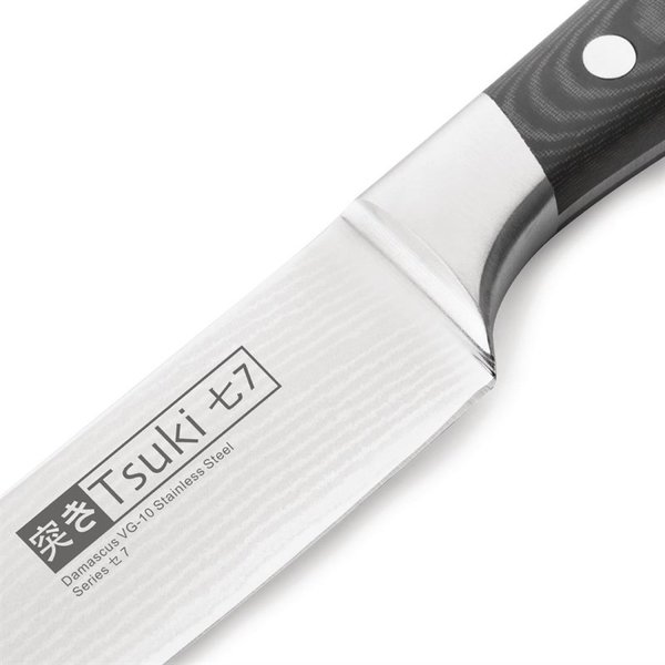 Vleesmes | TSUKI | RVS | Zwart | Lengte 329mm