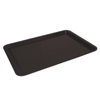 Vogue Koolstofstalen bakplaat met anti aanbak laag medium | 430x280x15(h)mm