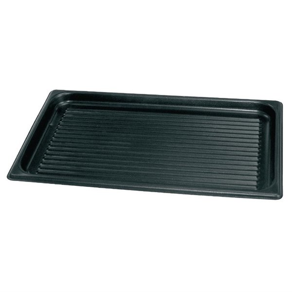 Bakplaat geribbeld met anti aanbak laag | 530x325x26(h)mm