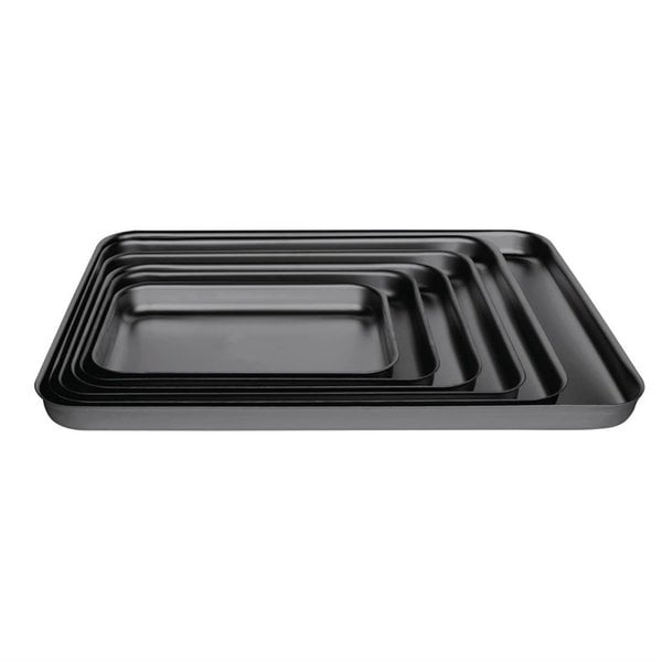 Bakplaat geanodiseerd aluminium | 370x215x40(h)mm