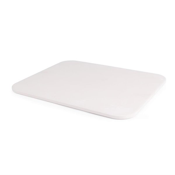 Pizzasteen rechthoekig met metalen houder | 38(b)x30,5(d)cm