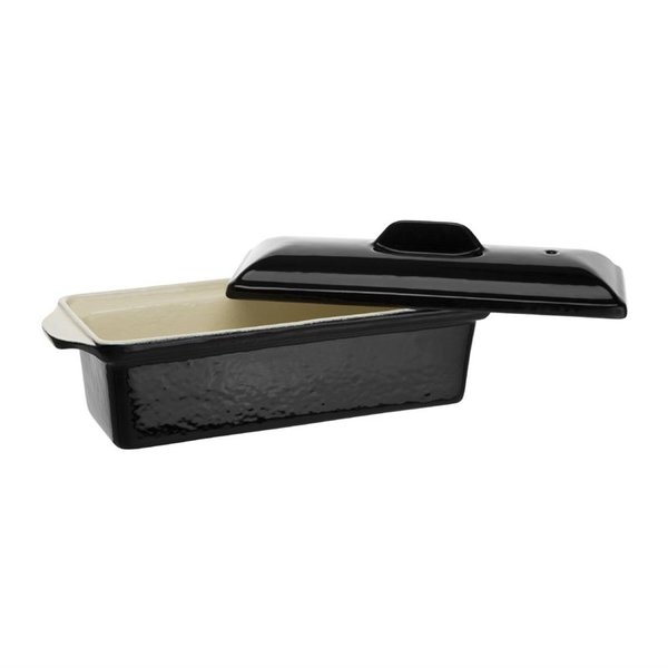 Paté/terrine vorm gietijzer zwart 1,3L | 310x100x90(h)mm