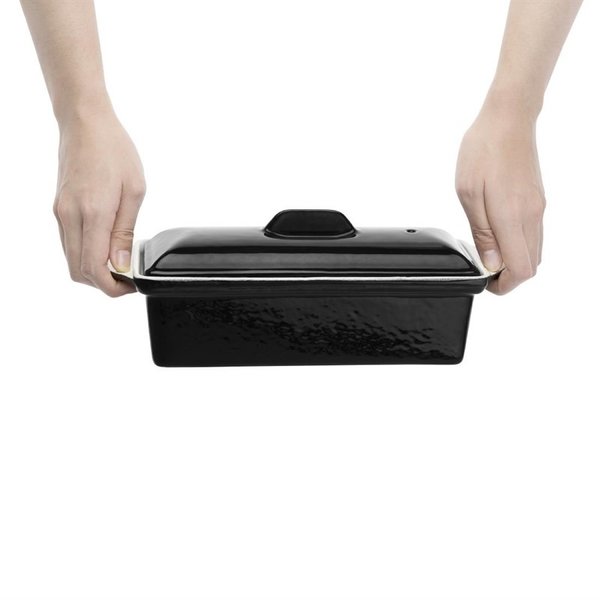 Paté/terrine vorm gietijzer zwart 1,3L | 310x100x90(h)mm