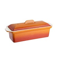 Vogue Paté/terrine vorm gietijzer oranje 1,3L | 340x105x110(h)mm