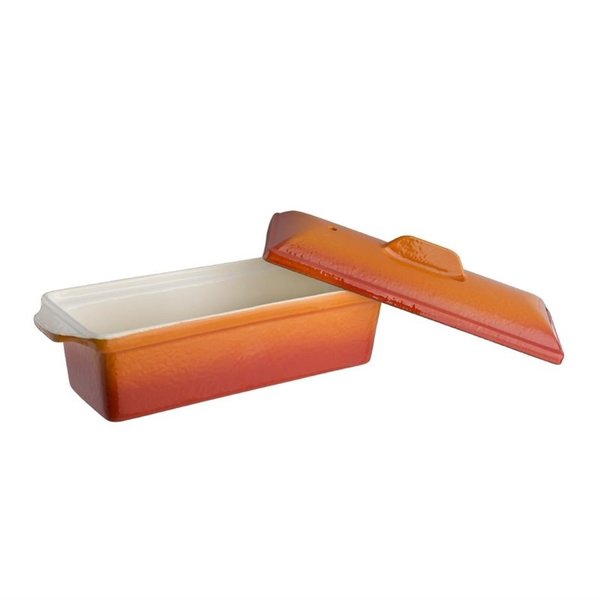 Paté/terrine vorm gietijzer oranje 1,3L | 340x105x110(h)mm