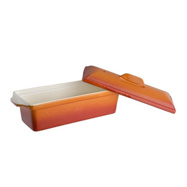 Paté/terrine vorm gietijzer oranje 1,7L | 340x105x120(h)mm