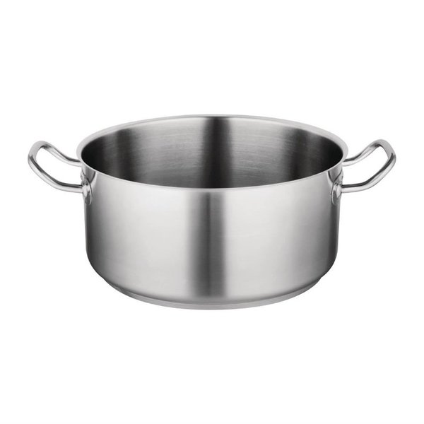 Kookpan RVS laag model 7,5L | 28(Ø)x12(h)cm