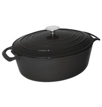 Vogue Braadpan | Gietijzer | 6L | Div. Warmtebronnen | Incl. Deksel | 230x305x125(h)mm