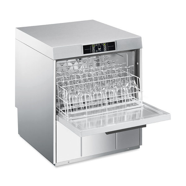 Glazenspoelmachine | TOPLINE | Mand 500x500 | Afvoerpomp | Zeeppomp | Naglanspomp | Breaktank | 230V | Touchscreen | Dubbelwandig | 600x600x720(h)mm