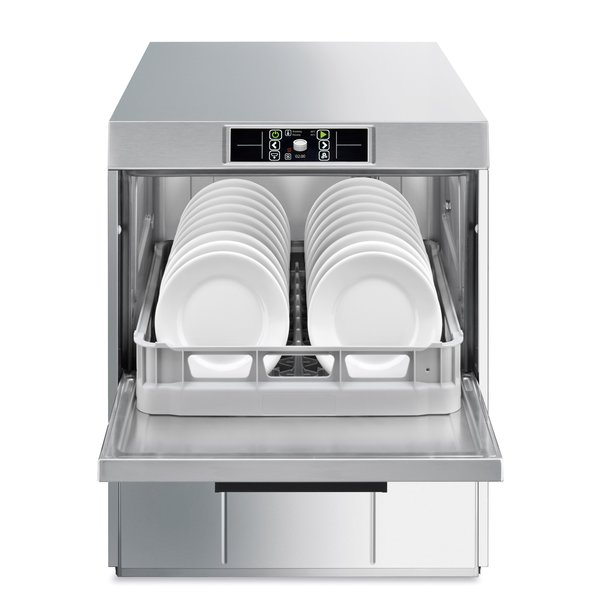Glazenspoelmachine | TOPLINE | Mand 500x500 | Afvoerpomp | Zeeppomp | Naglanspomp | Breaktank | 230V | Touchscreen | Dubbelwandig | 600x600x720(h)mm