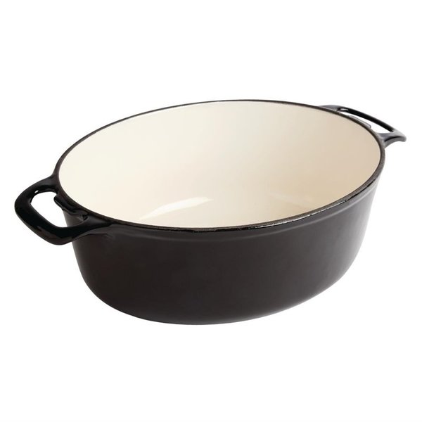 Braadpan ovaal zwart 6L | 230x305x125(h)mm