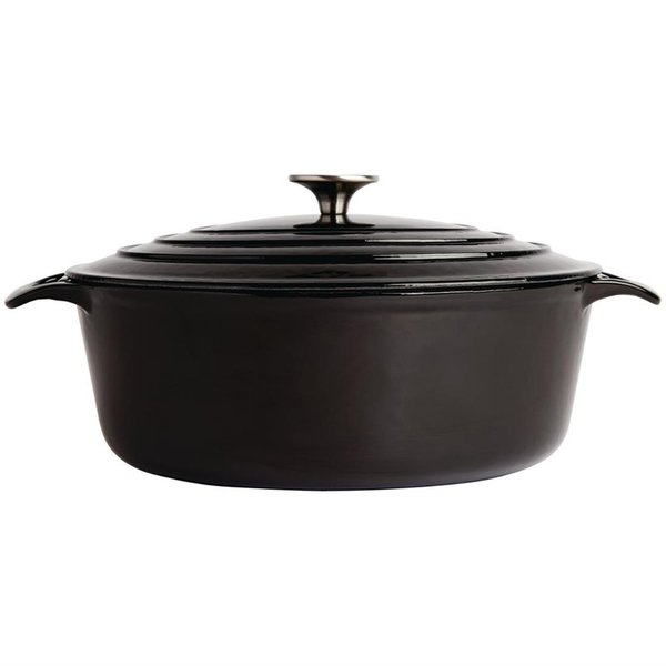 Braadpan ovaal zwart 6L | 230x305x125(h)mm