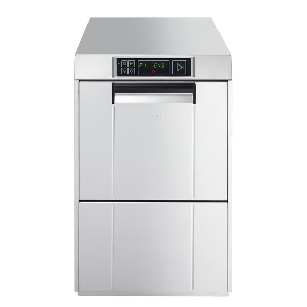 Glazenspoelmachine | EASYLINE | Mand 400x400 | Afvoerpomp | Zeeppomp | Naglanspomp | Ontharder | Breaktank | 400V | Dubbelwandig | 460x600x705(h)mm