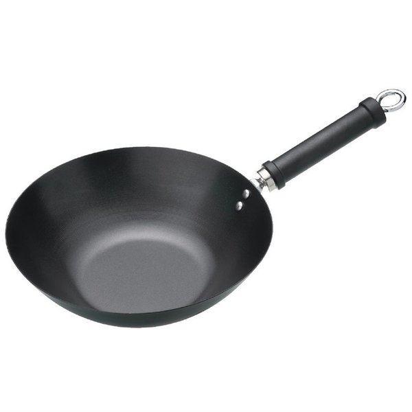 Wokpan met platte bodem | 30,5x12(h)cm
