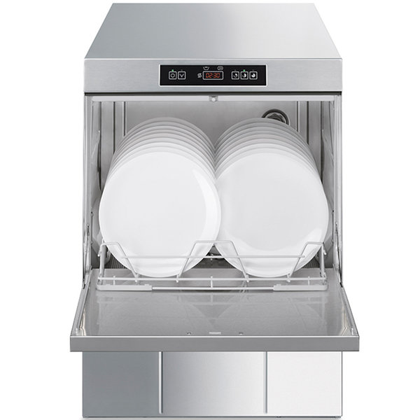 Horeca Vaatwasser | ECOLINE | Mand 500x500mm | 230V | Afvoerpomp | Zeeppomp | Naglanspomp | Ontharder | Breaktank | 580x600x820(h)mm