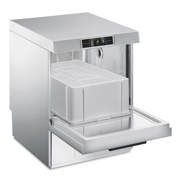 Horeca Vaatwasser | TOPLINE | Touchscreen | Dienbladen/Kratten | Mand 500x500/600x400mm | 230V | Afvoerpomp | Zeeppomp | Naglanspomp | Breaktank | 600x600x820(h)mm