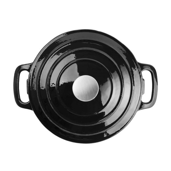 Braadpan | Gietijzer | 3.2L | Div. Warmtebronnen | Incl. Deksel | Ø205x120(h)mm