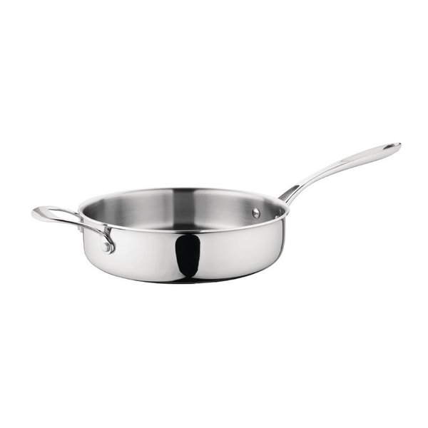 Sauteuse Triwall RVS/Aluminium | 24(Ø)x6(h)cm
