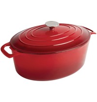 Vogue Braadpan | Gietijzer | 5L | Div. Warmtebronnen | Incl. Deksel | 243x295x110(h)mm 