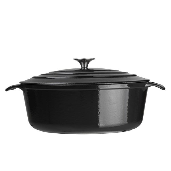 Braadpan ovaal gietijzer 5L | 243x295x110(h)mm
